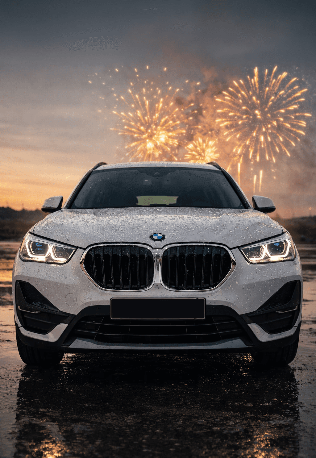 Dynamic picture of a cyclist riding downhill