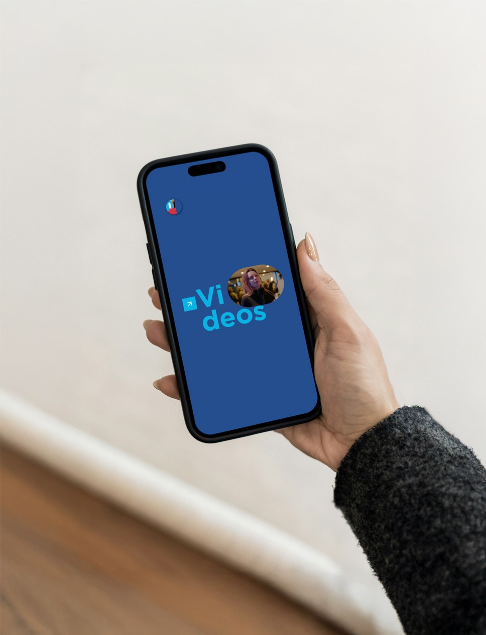 Ecran version mobile de la vidéo en motion design