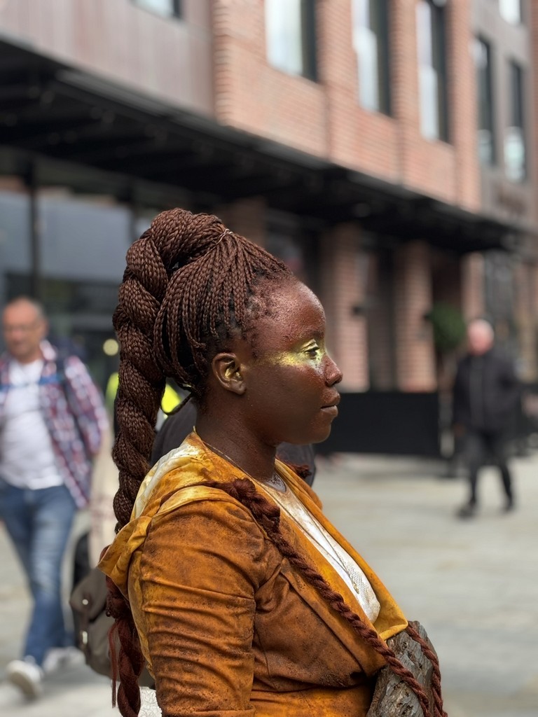 Founder Vanessa Defise speaking at opening party