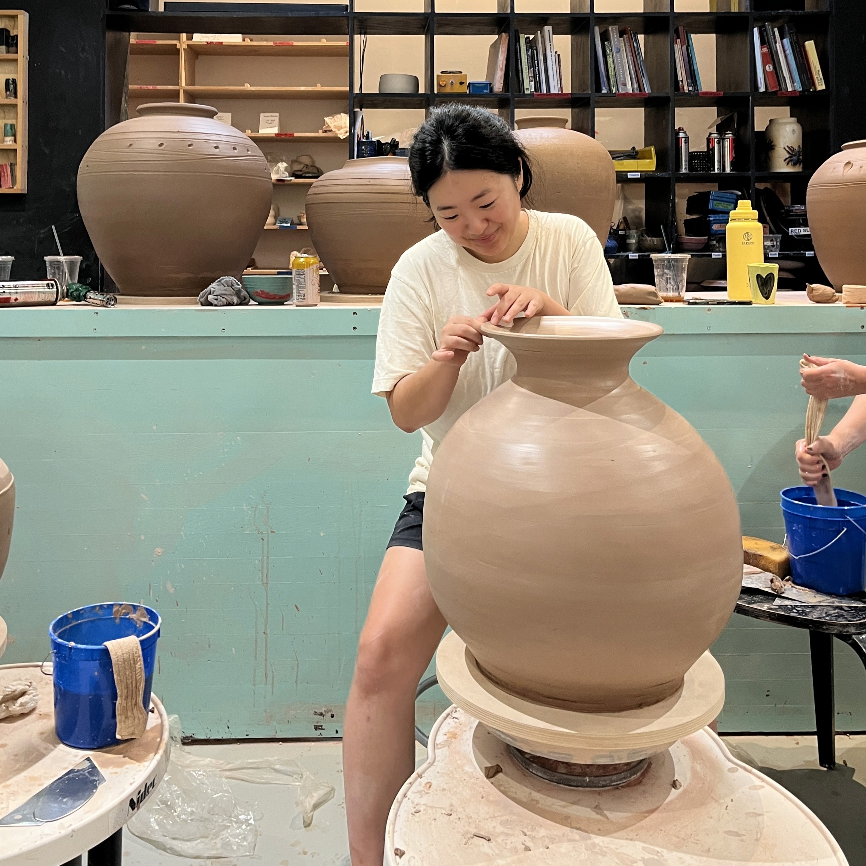 Joanna with balloons