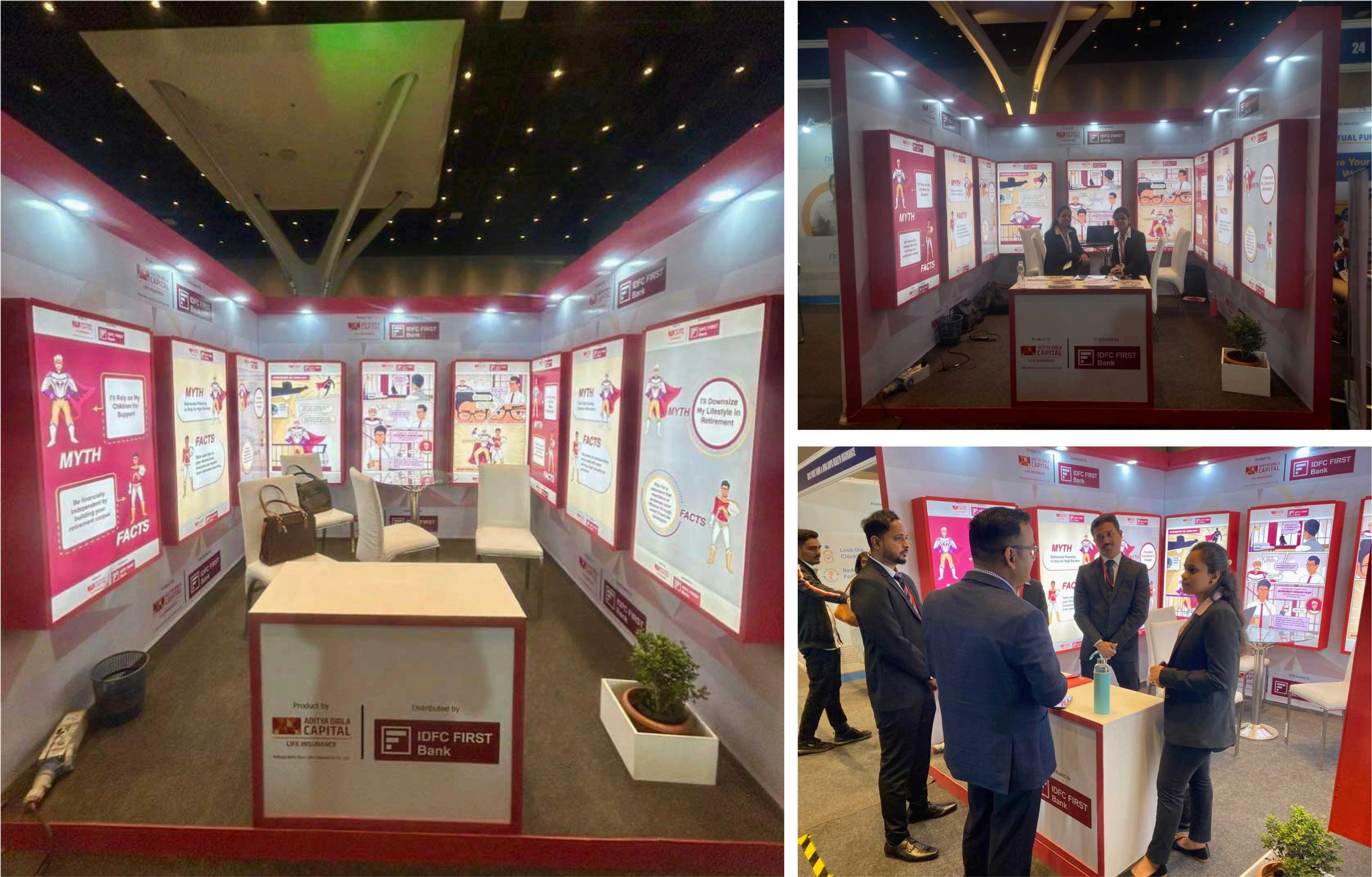 Aditya Birla Capital comic campaign comic campaign case study - final showcase visual, abstrct design