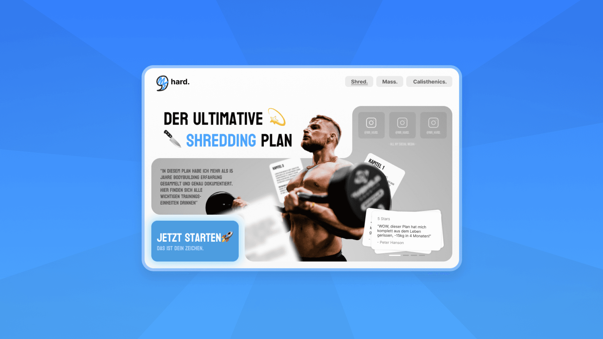 Fitness Influencer Ecommerce Website