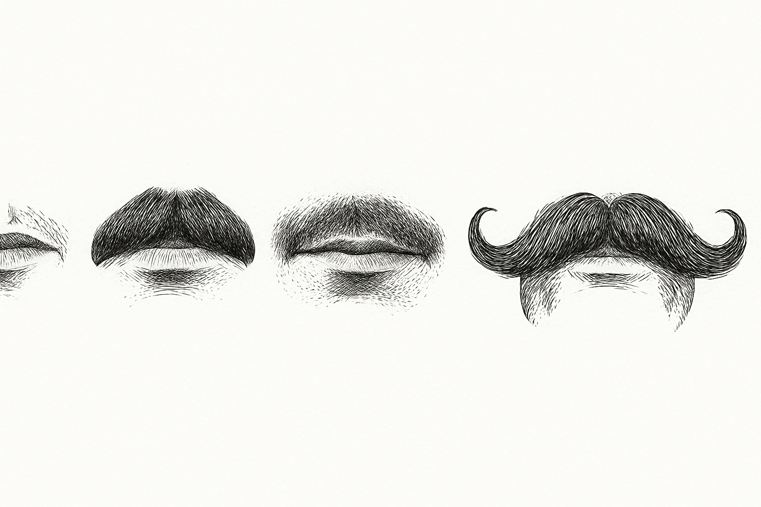 handlebar shoadow chevron moustache style movember guide