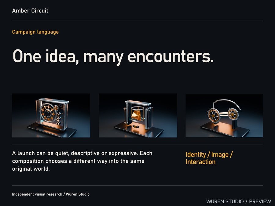 Campaign Overview, brand board campaign layout