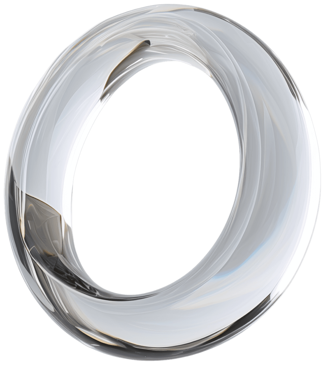 Minimal metallic shield with a brushed steel surface and smooth beveled edges, isolated against a transparent background.