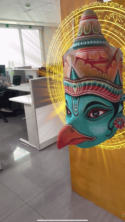 Two hands in an elegant gesture, one above the other, against a dark background