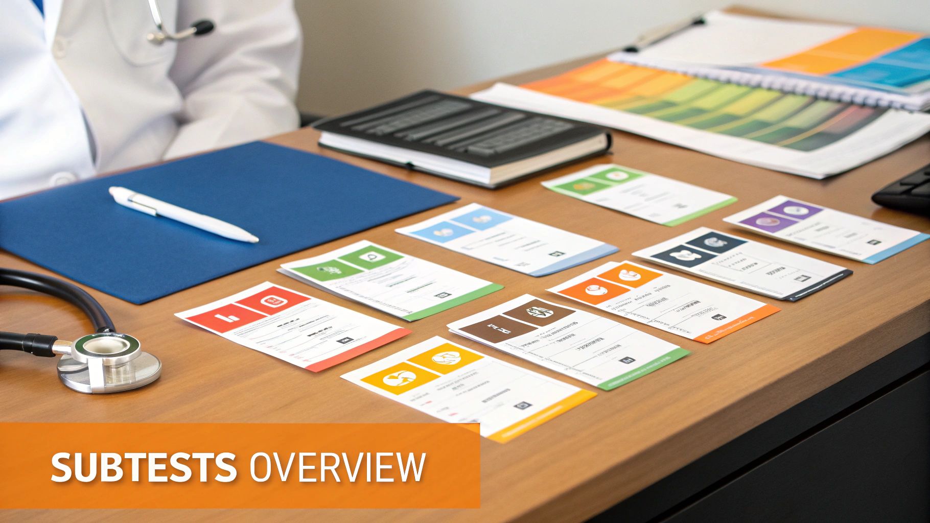 A clinician reviewing FAB results with a patient