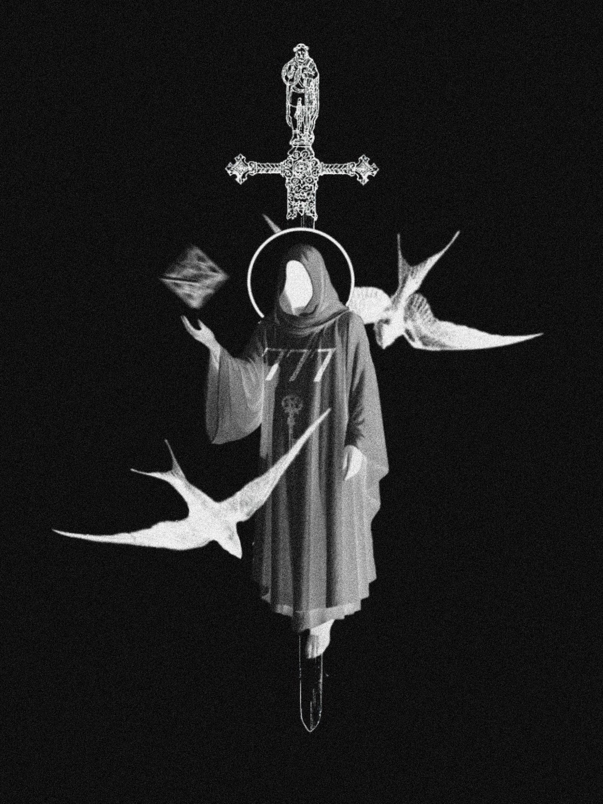 A watercolor painting of detailed ancient ruins with people in a market scene