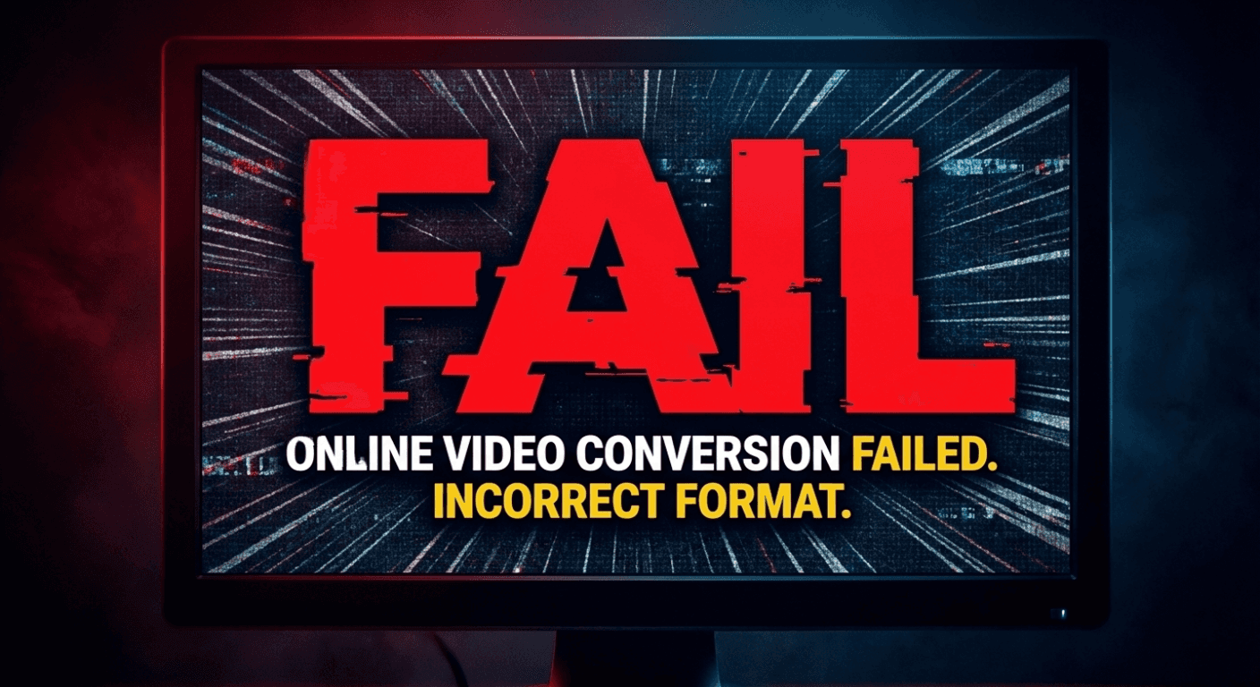 Online video conversion failed