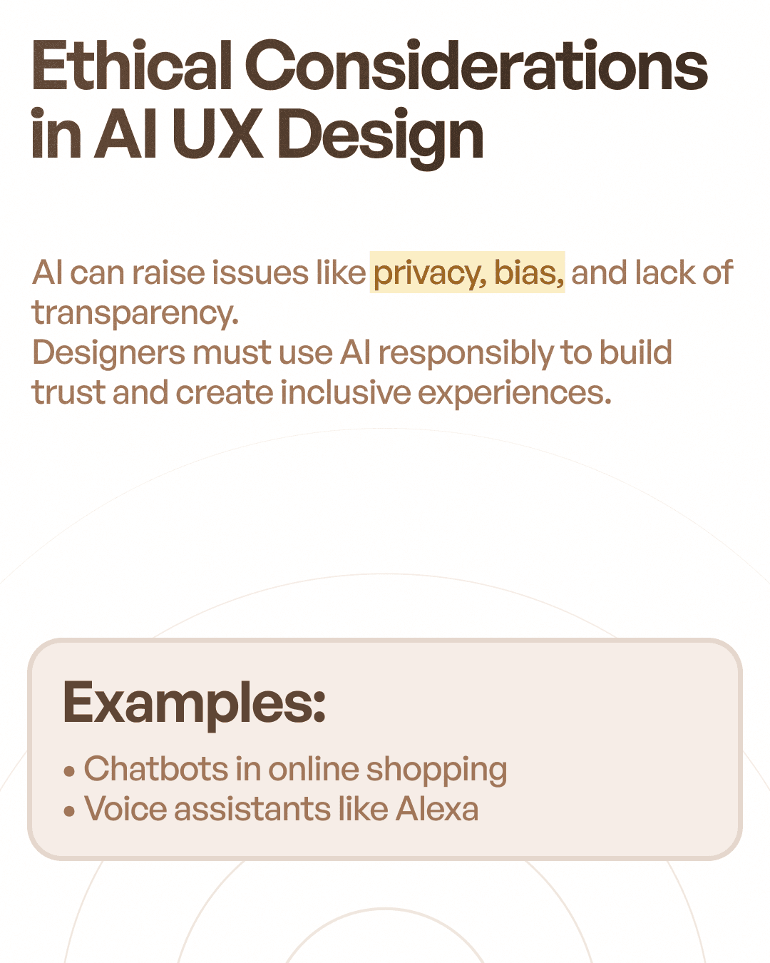 Ethical considerations in AI UX Design in brief