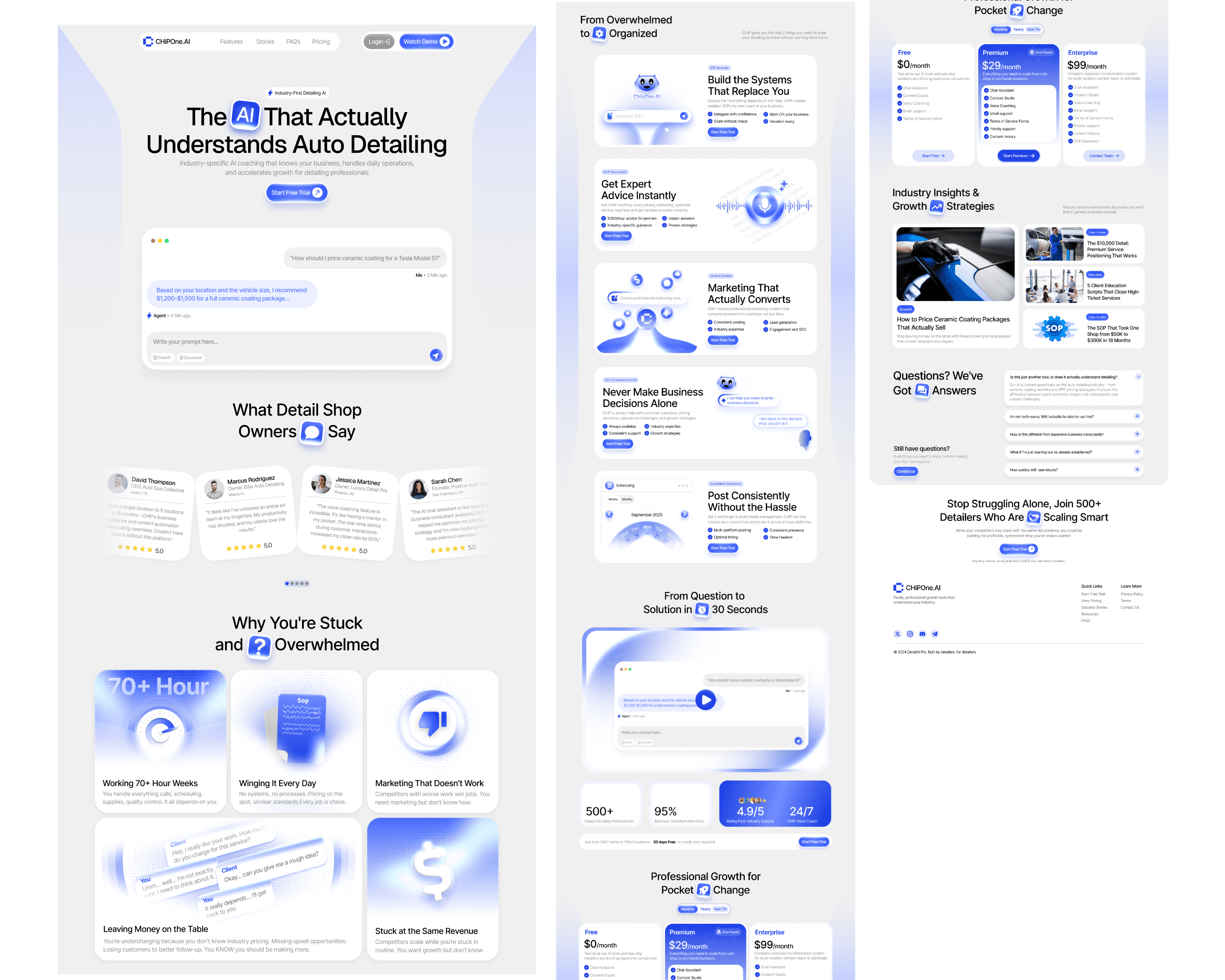 Chipone.ai Landing page design