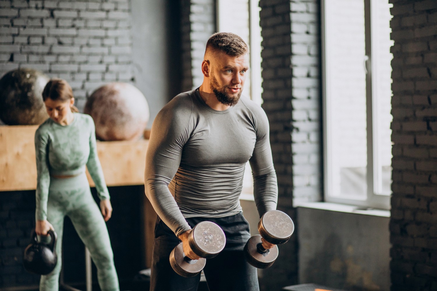 Coach explaining something to an athlete