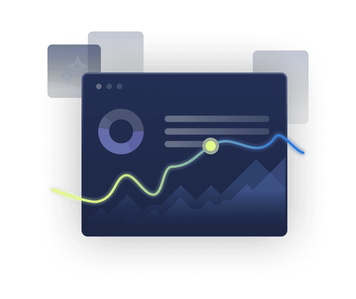 웹 인터페이스 화면과 기어 아이콘이 결합된 이미지로 Alpy를 통한 AI Agent 구축을 상징하는 이미지