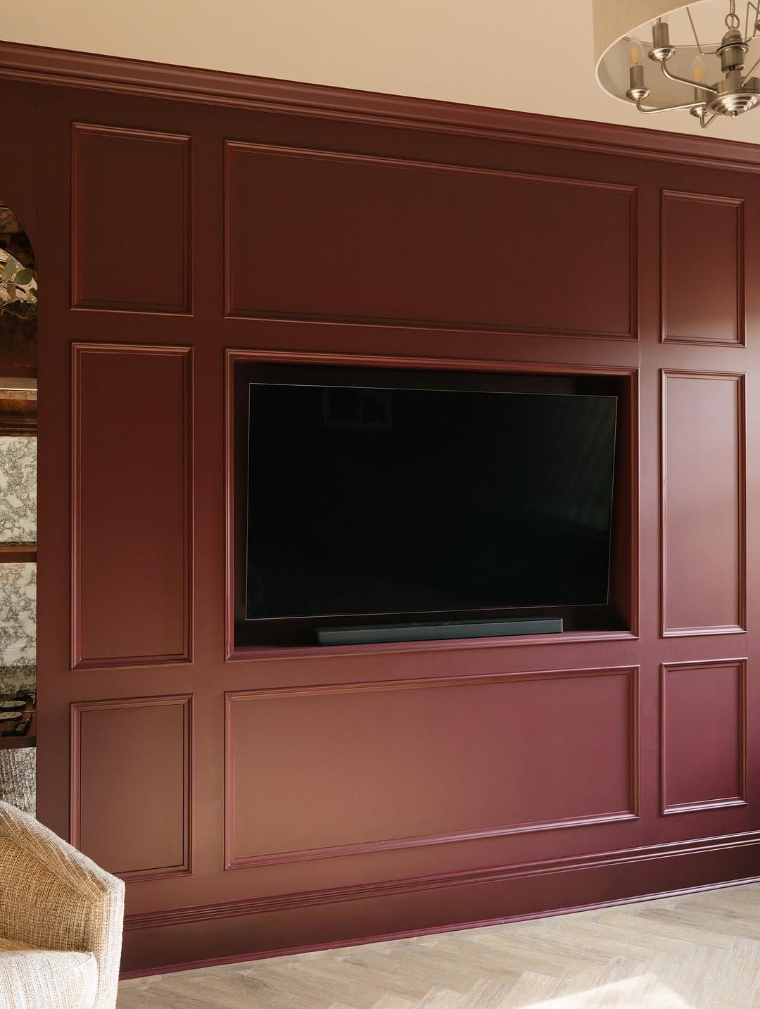 Bespoke Media wall, Panelling and Flooring in Belfast