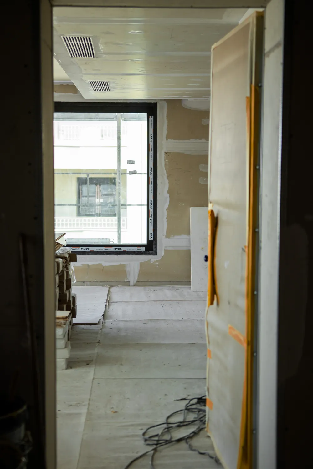 Prigkipos Petrou 57, interior in progress, July 2026. Photographed by TERAMOK.
