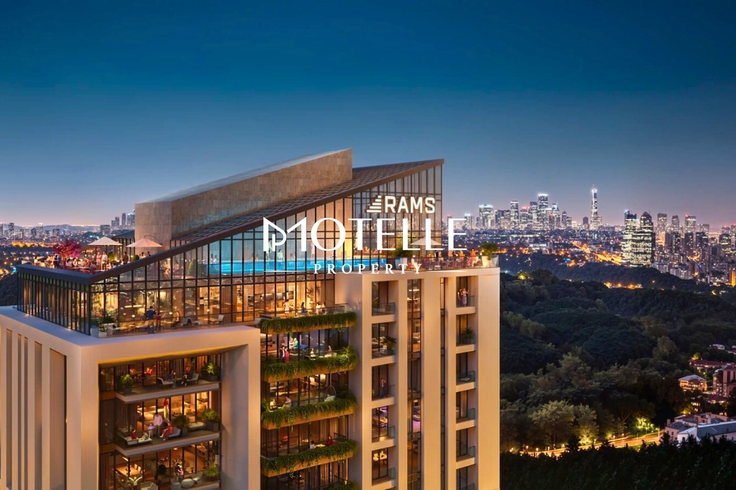 RAMS Park House Maslak luxury residential project exterior view in Istanbul