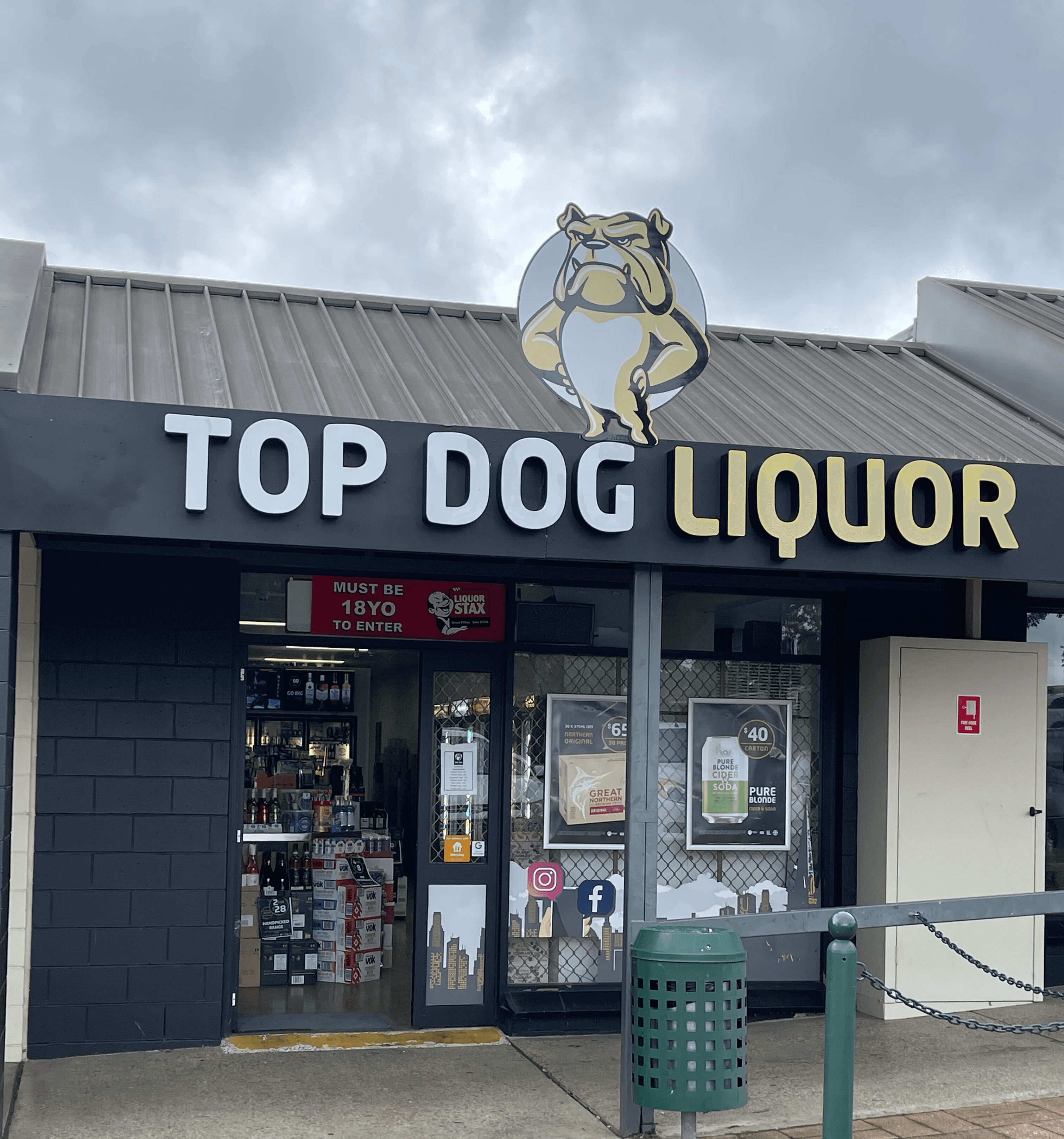 Top Dog Liquor Heathcote Store Front