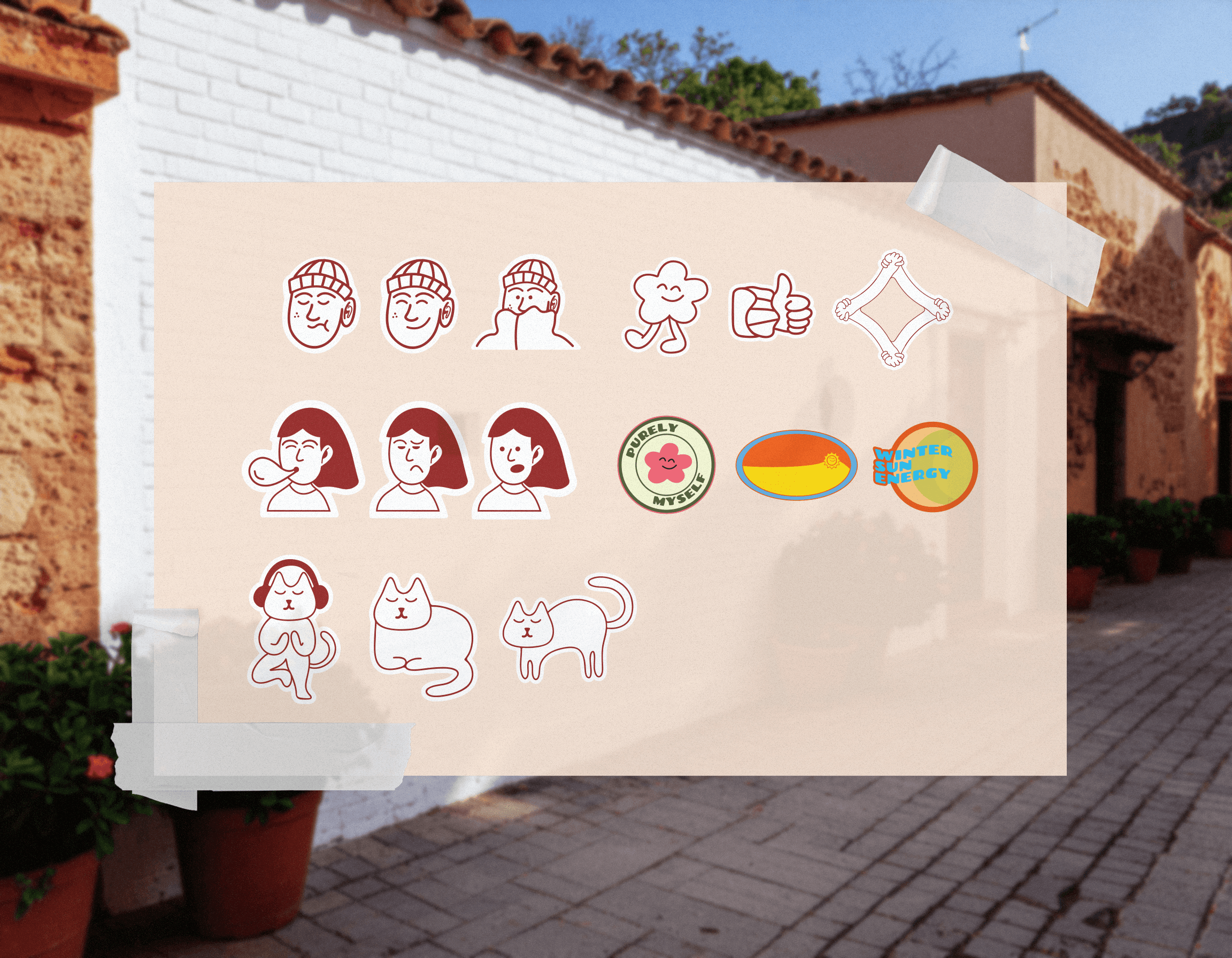 Person running on a track