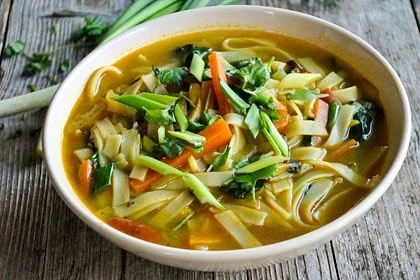 Traditional Thukpa noodle soup