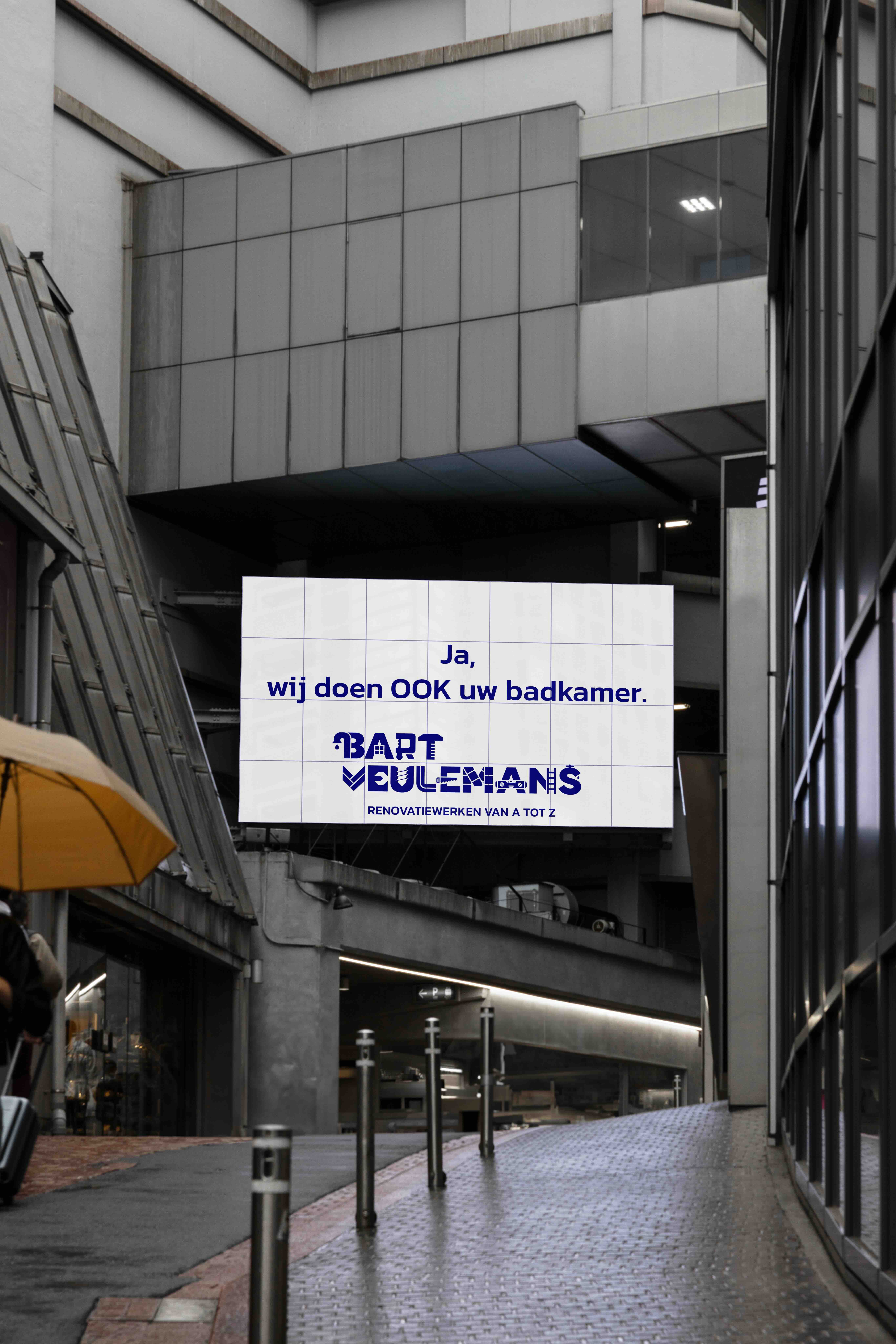 Branded billboard for home renovations company Bart Veulemans