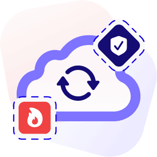 Industry blueprint finance disaster recovery icon