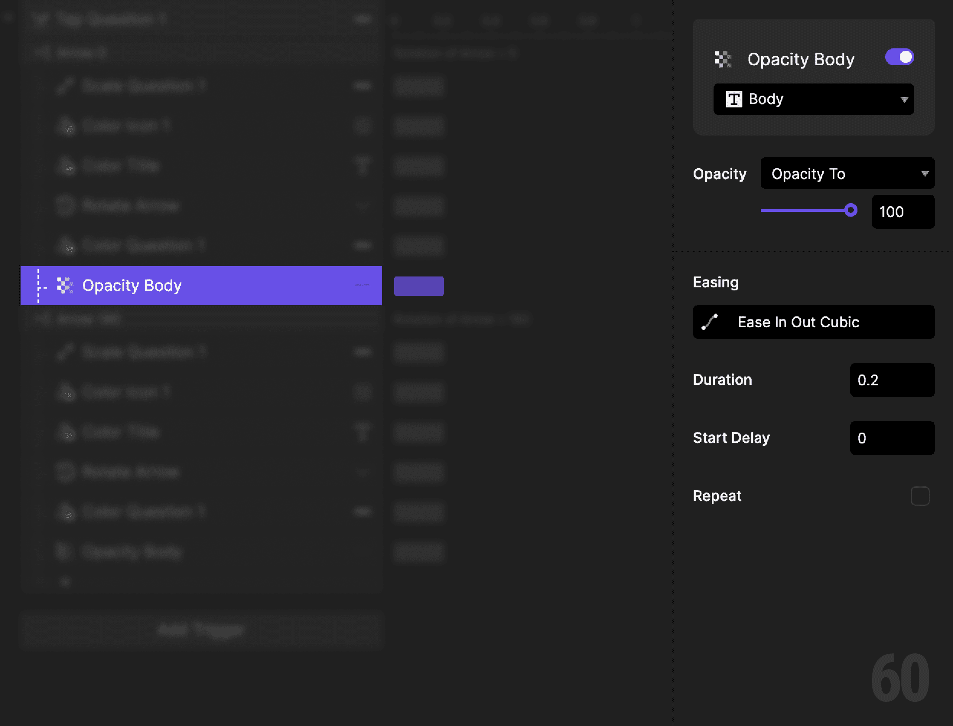 This is a screenshot of Step 8: Reveal the body text.