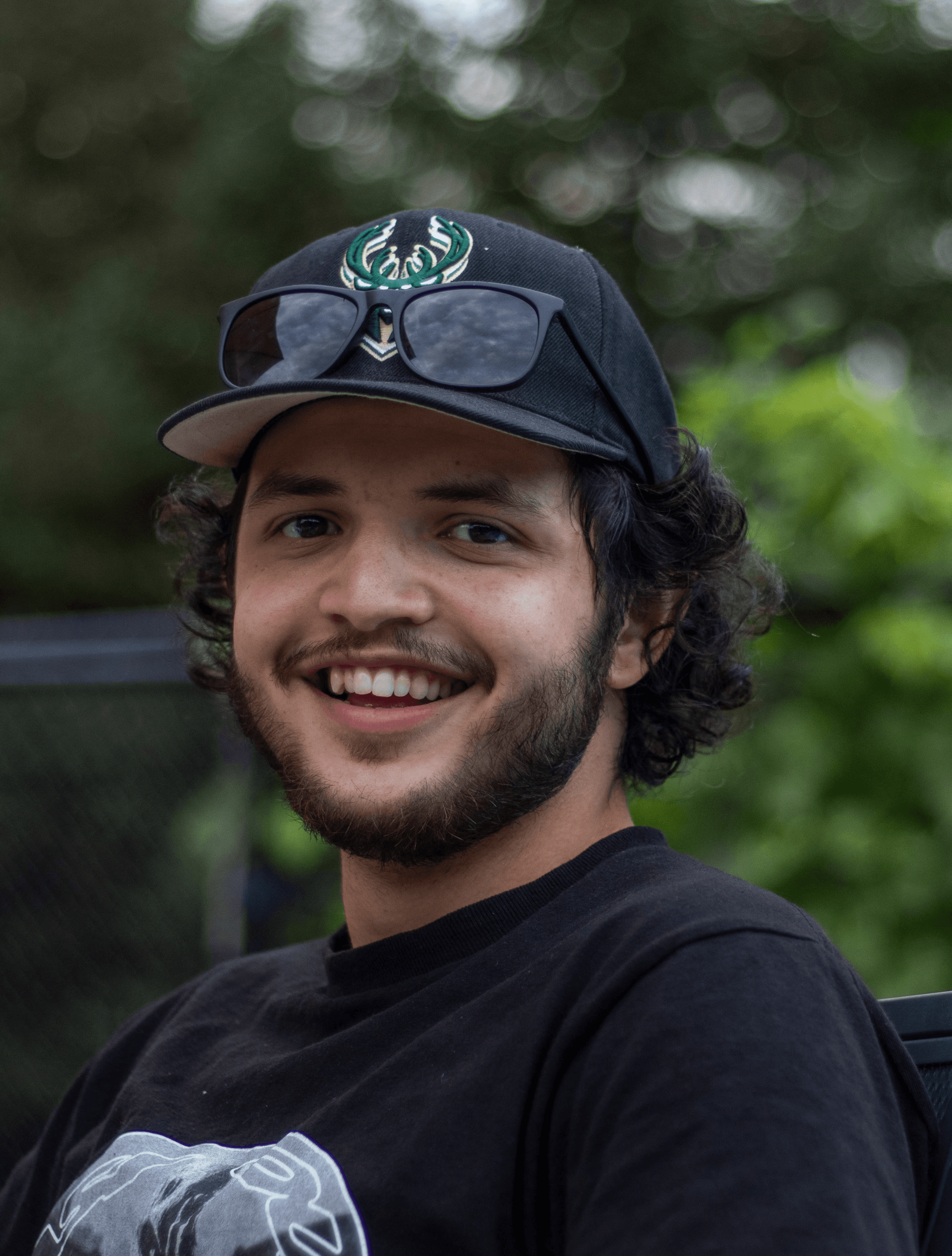 Portrait of portfolio creator – front view