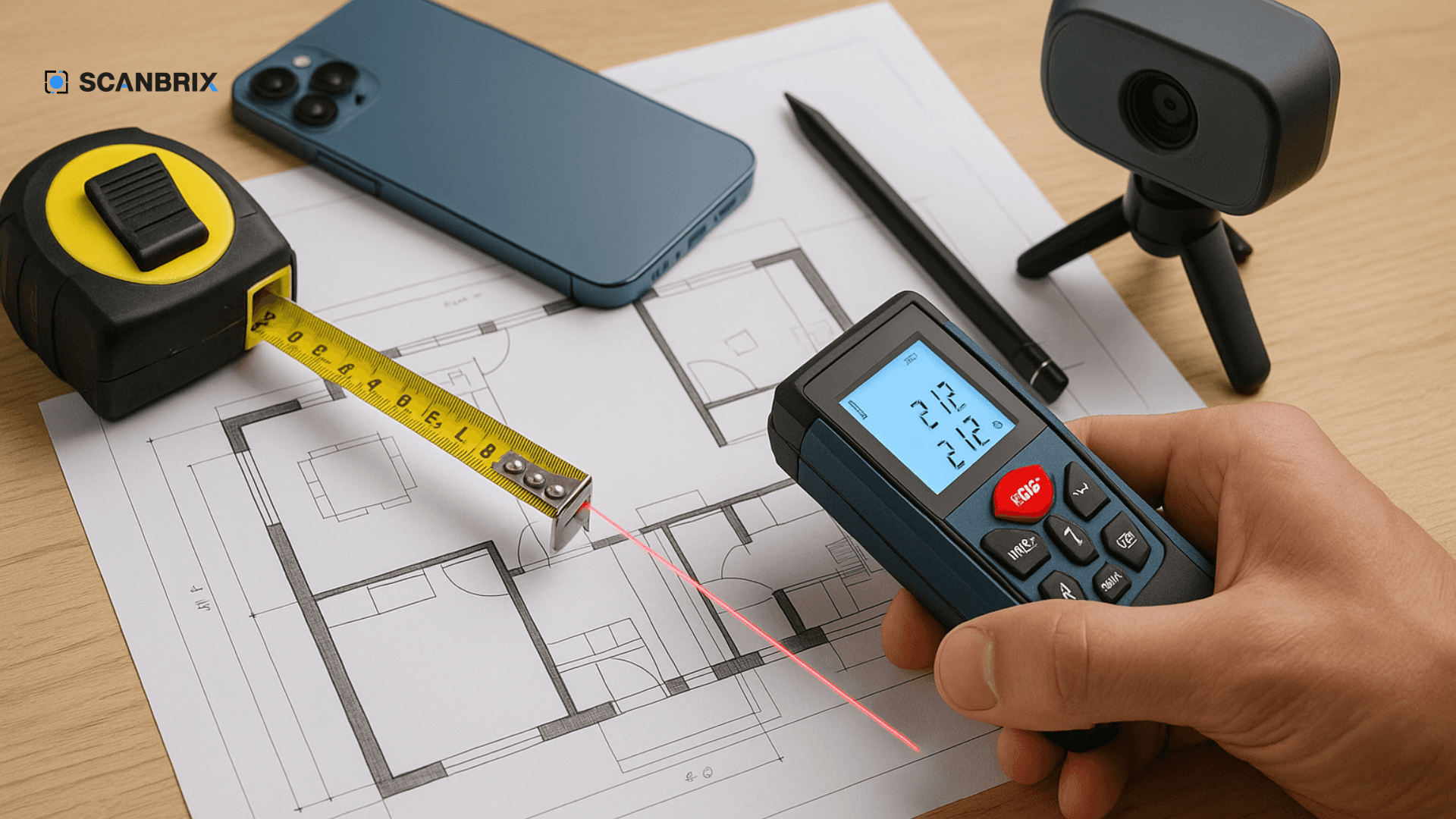 Learn the best way to measure homes in 2026. Compare manual measurements, laser distance meters, and LiDAR scanning to find the ideal workflow for remodels and residential architecture. Scanbrix