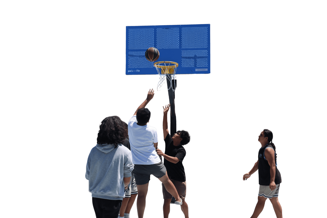 Kids Playing Basketball