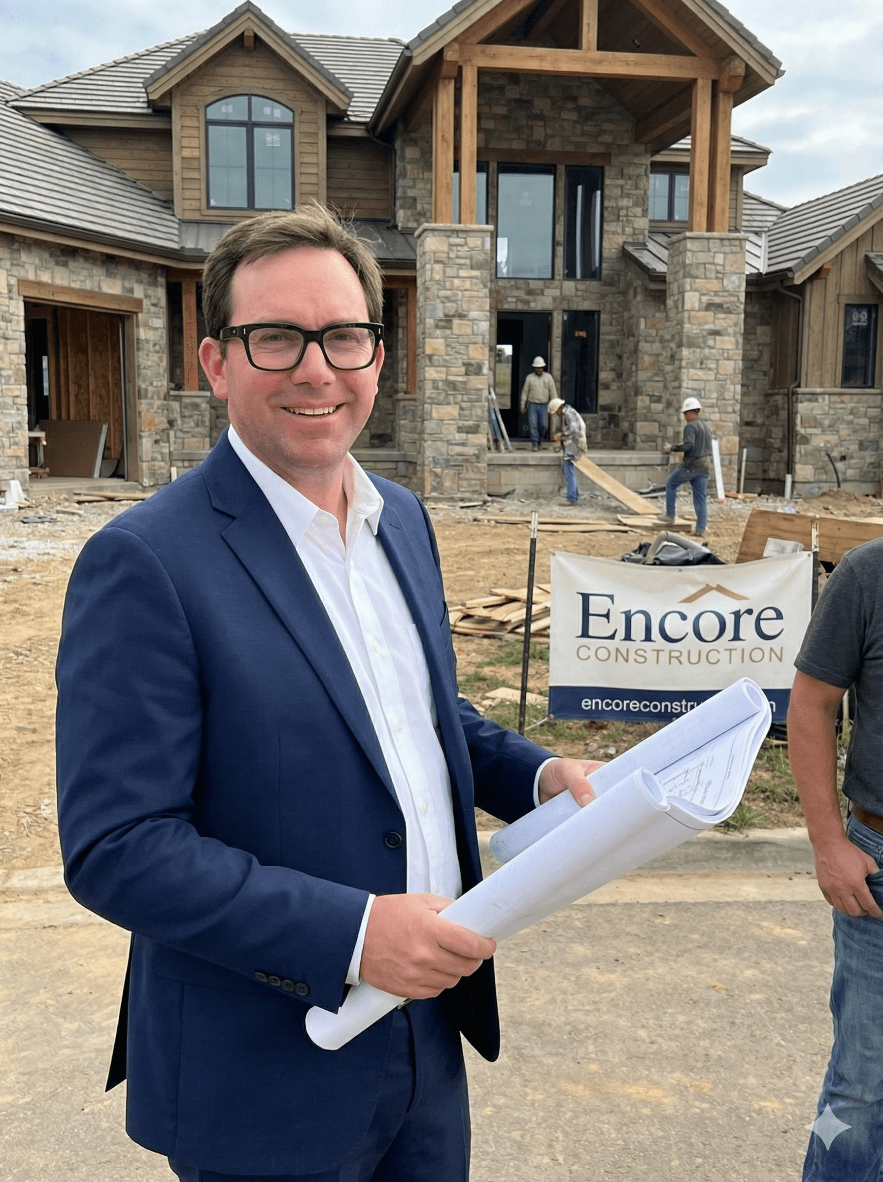 woman in black blazer and brown dress holding booklet while looking into left side and smiling