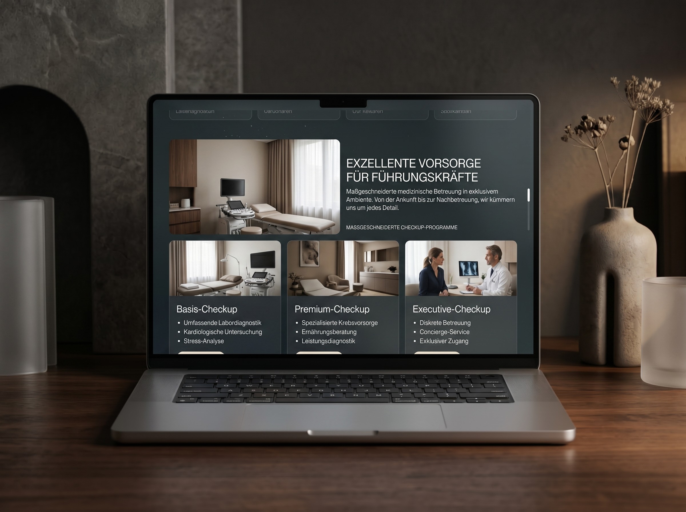 Hochwertige UX für moderne Privatkliniken