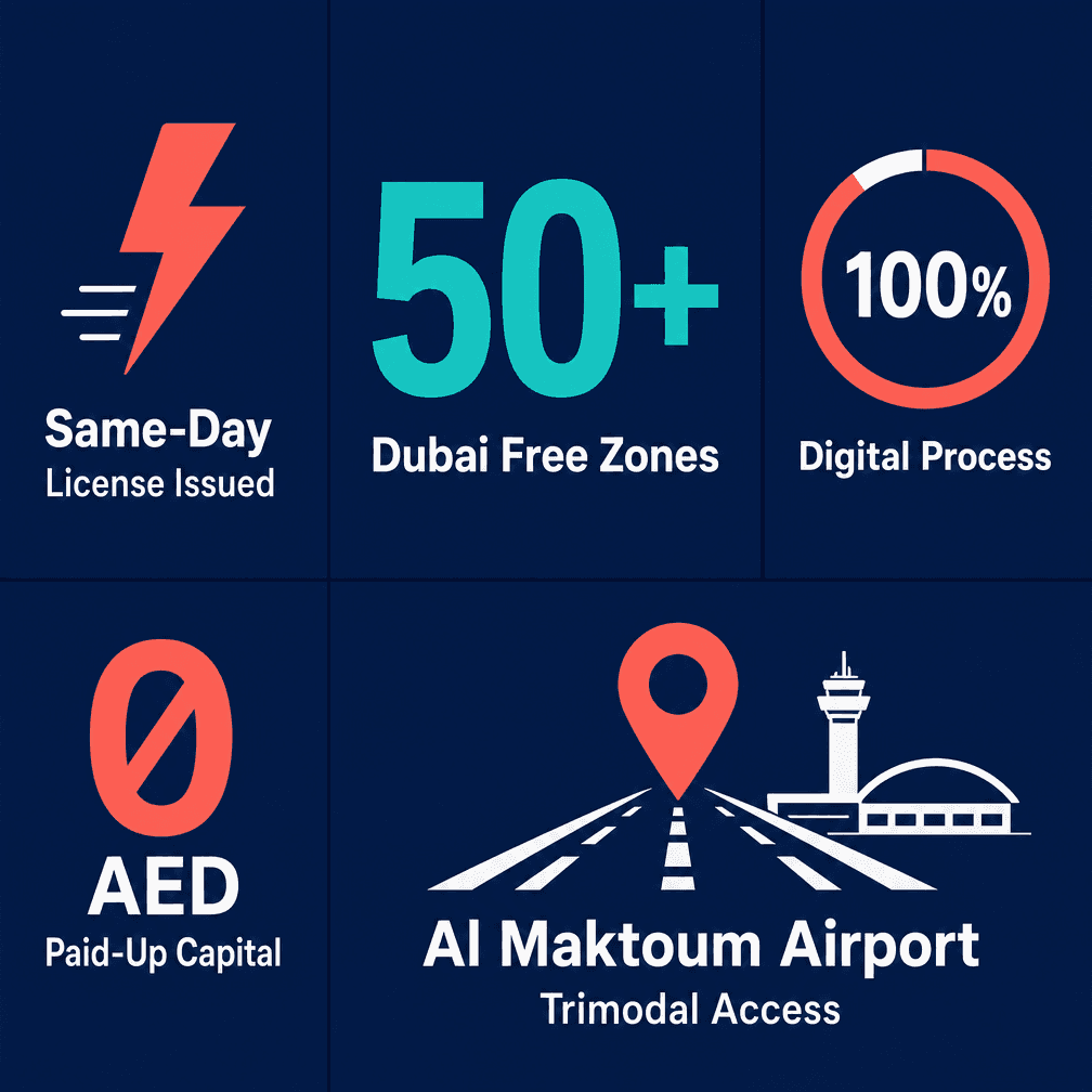 Infographic: How to Choose the Best Free Zone in Dubai for Your Startup