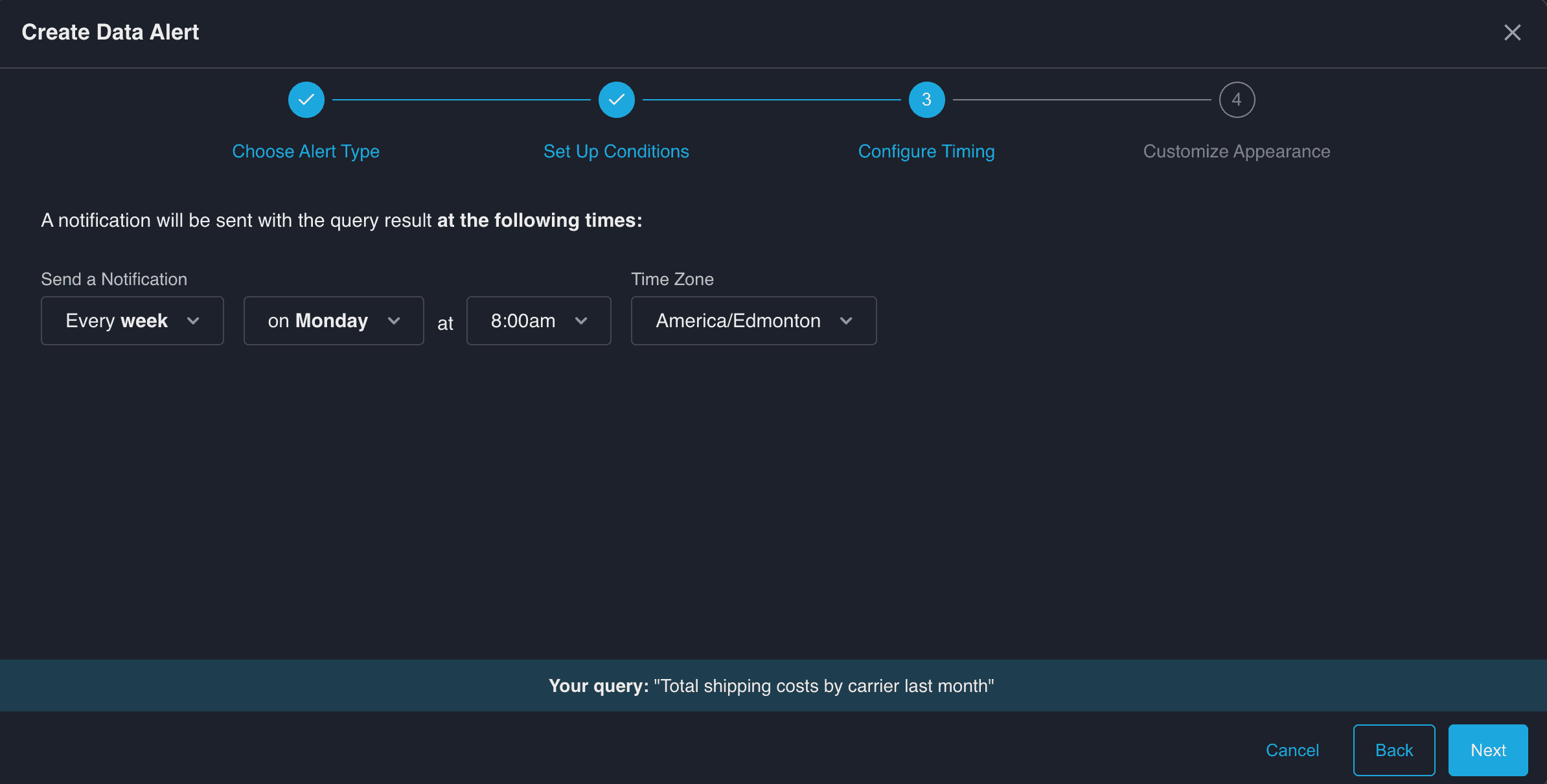 How to set automated reporting