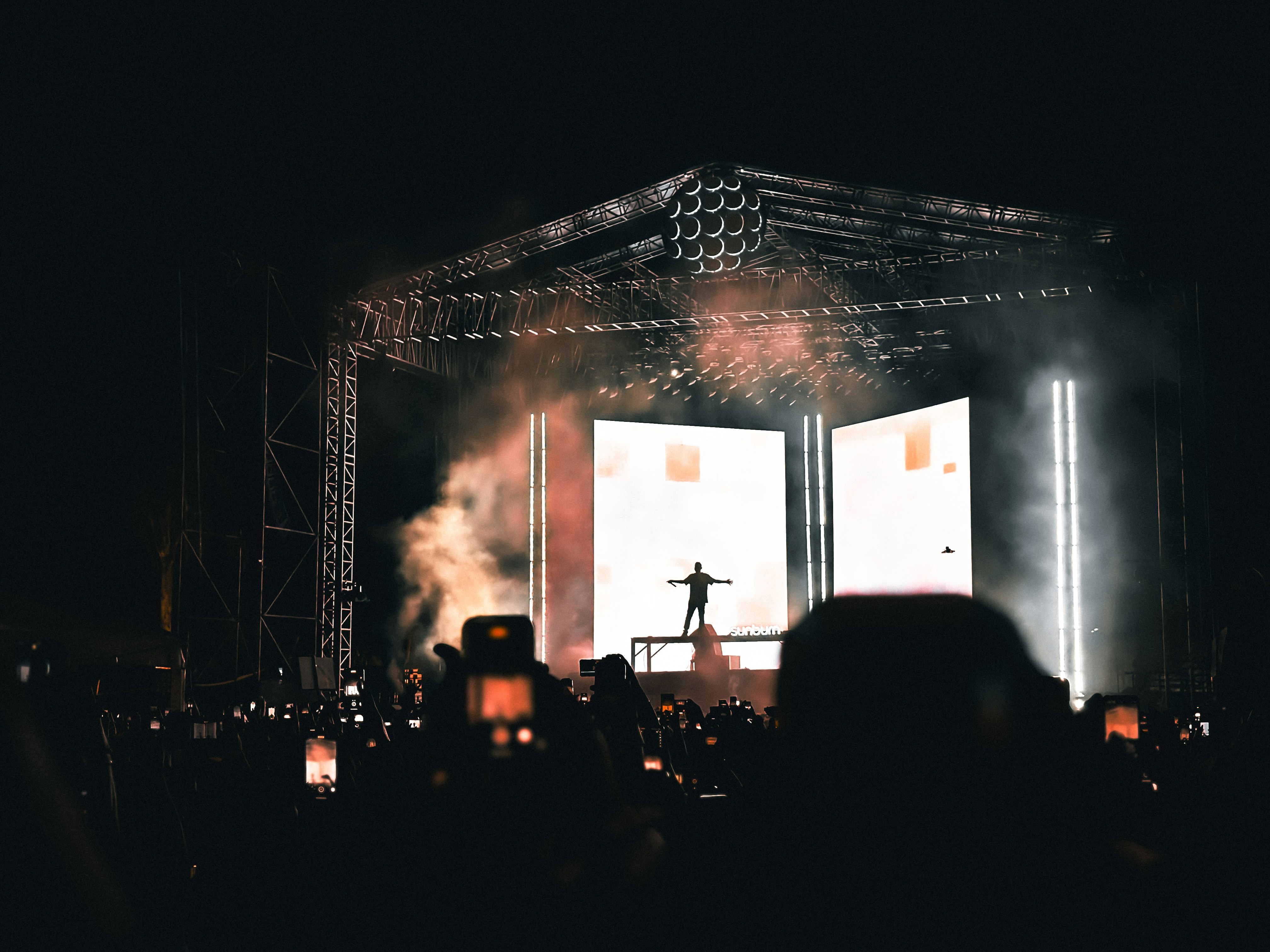 Dynamic picture of a cyclist riding downhill