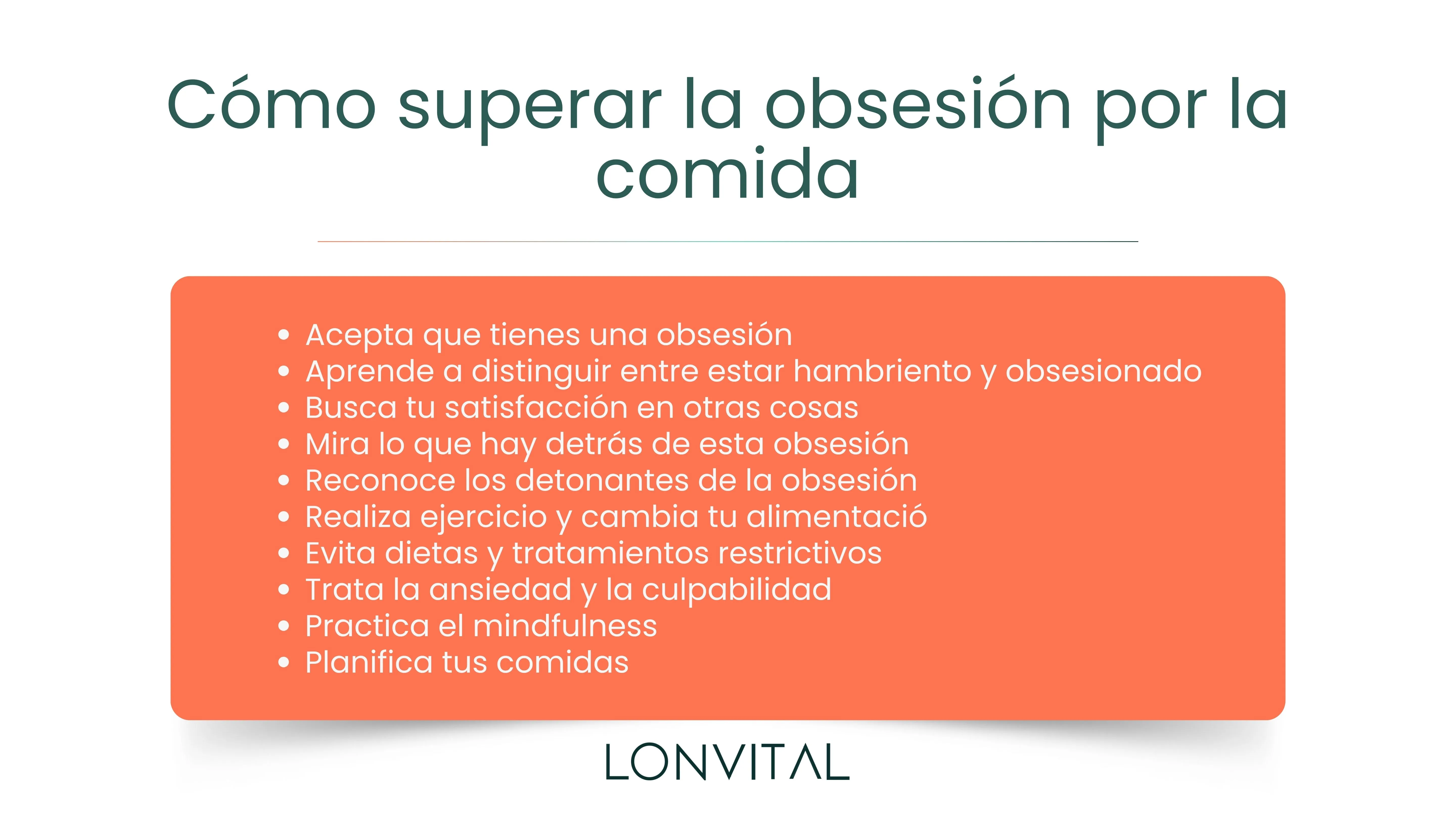 Cómo superar la obsesión por la comida