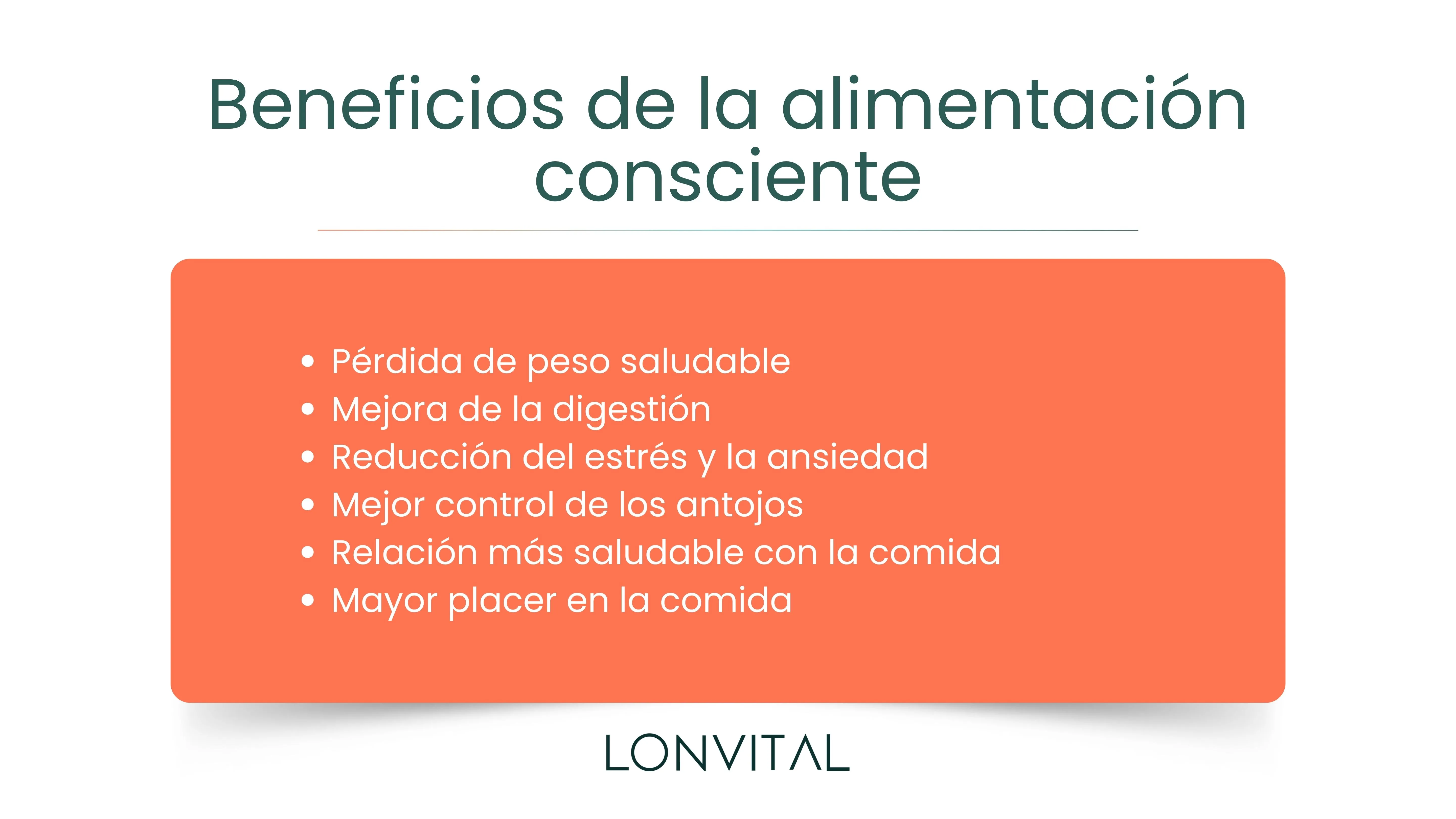 Beneficios de la alimentación consciente