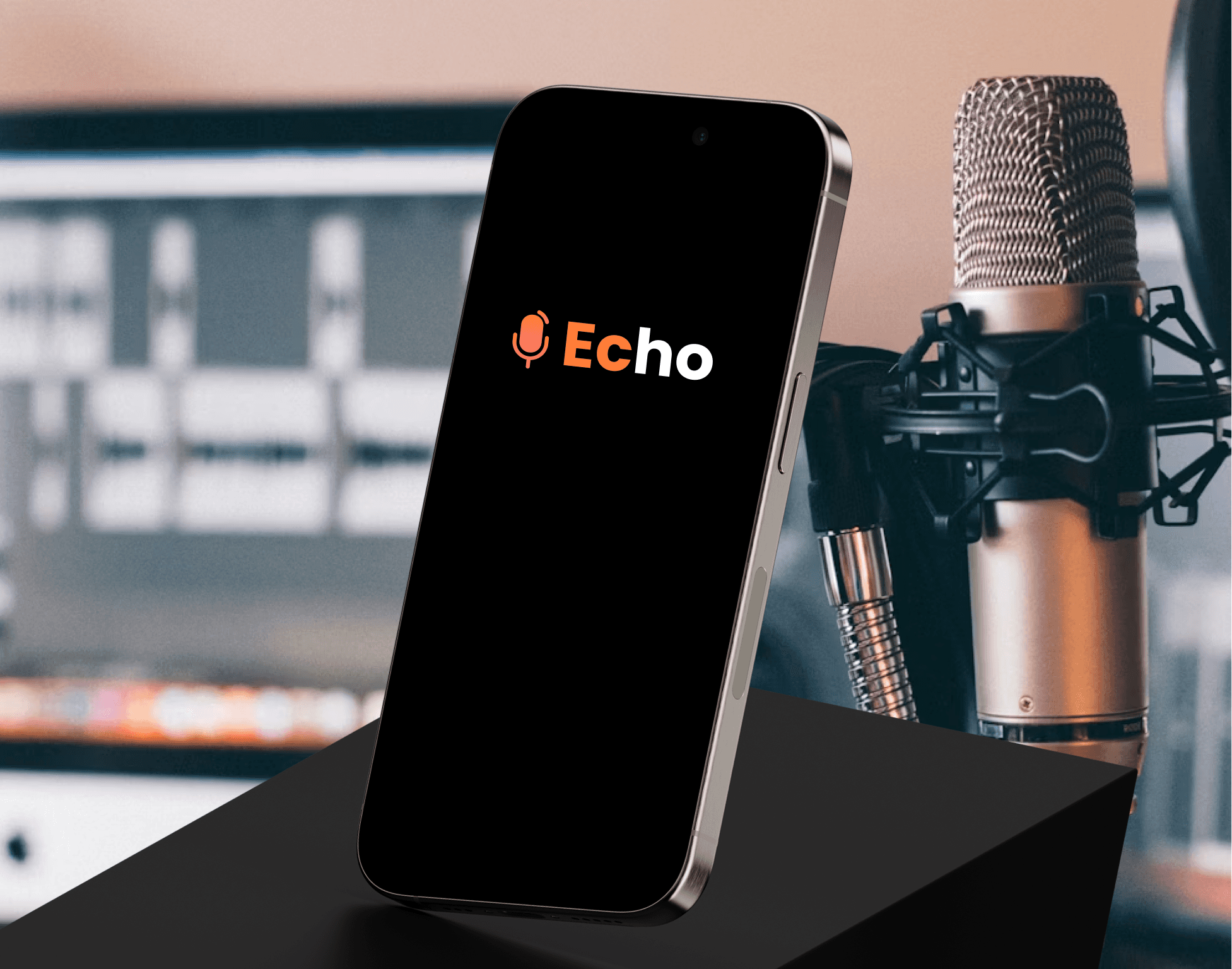 Podcast app mobile interface mockup