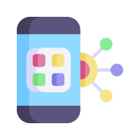 Person using a laptop with coins, wallet, and financial icons, showing online finance management