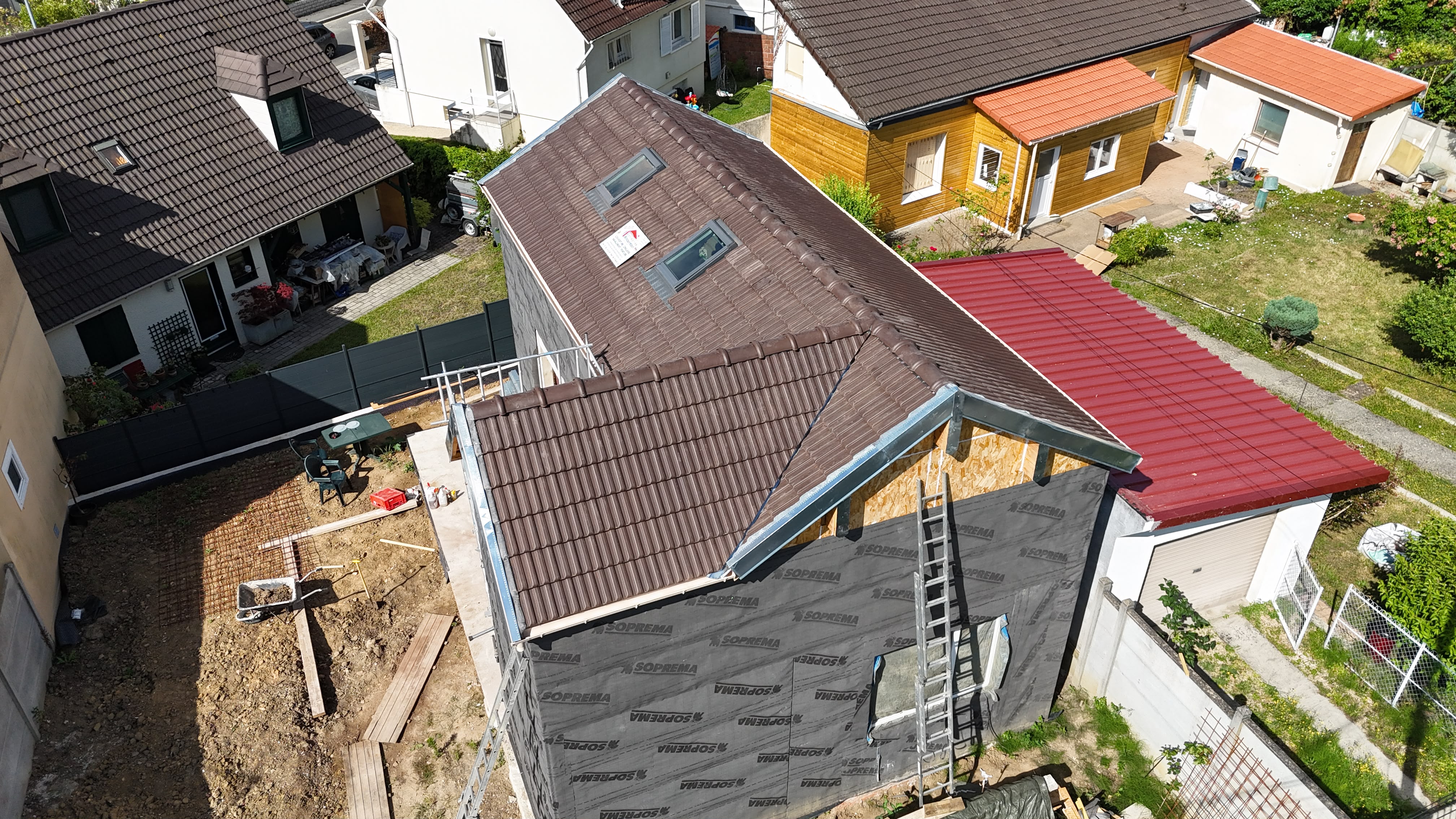 vue générale du chantier terminé