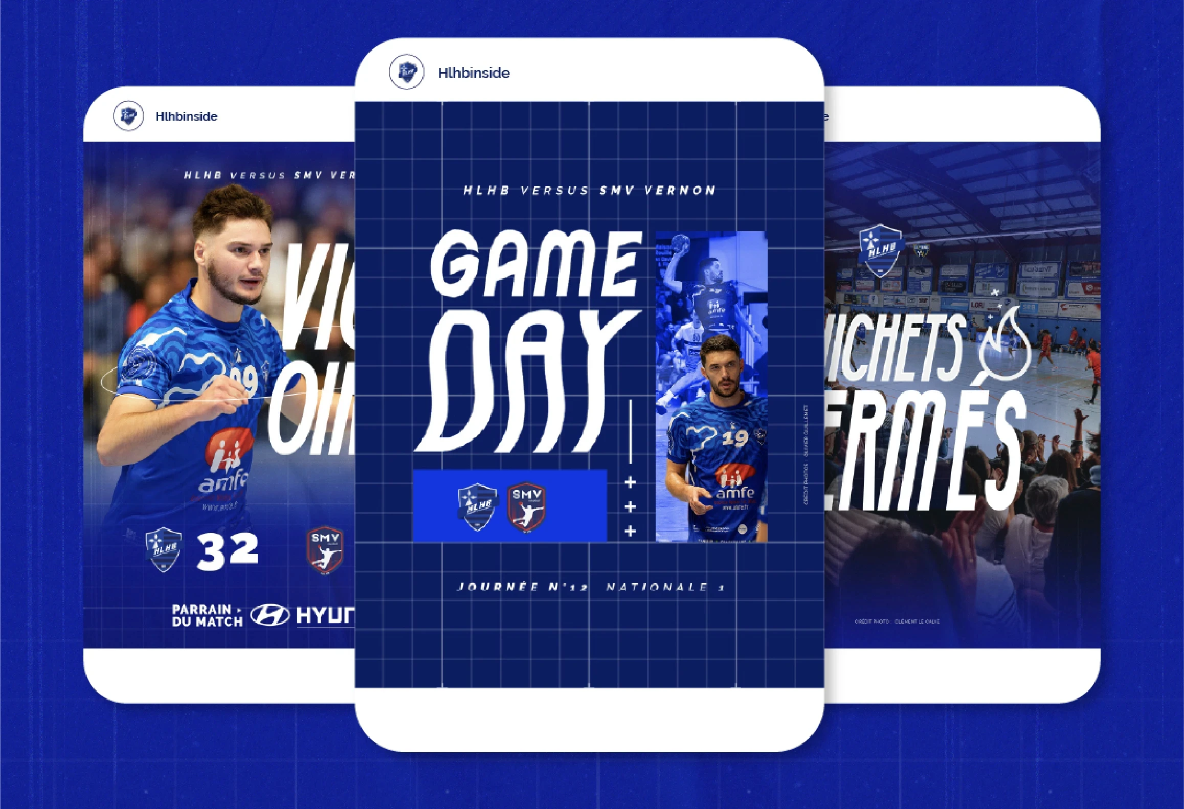 Supports de communication match du Hennebont-Lochrist Handball