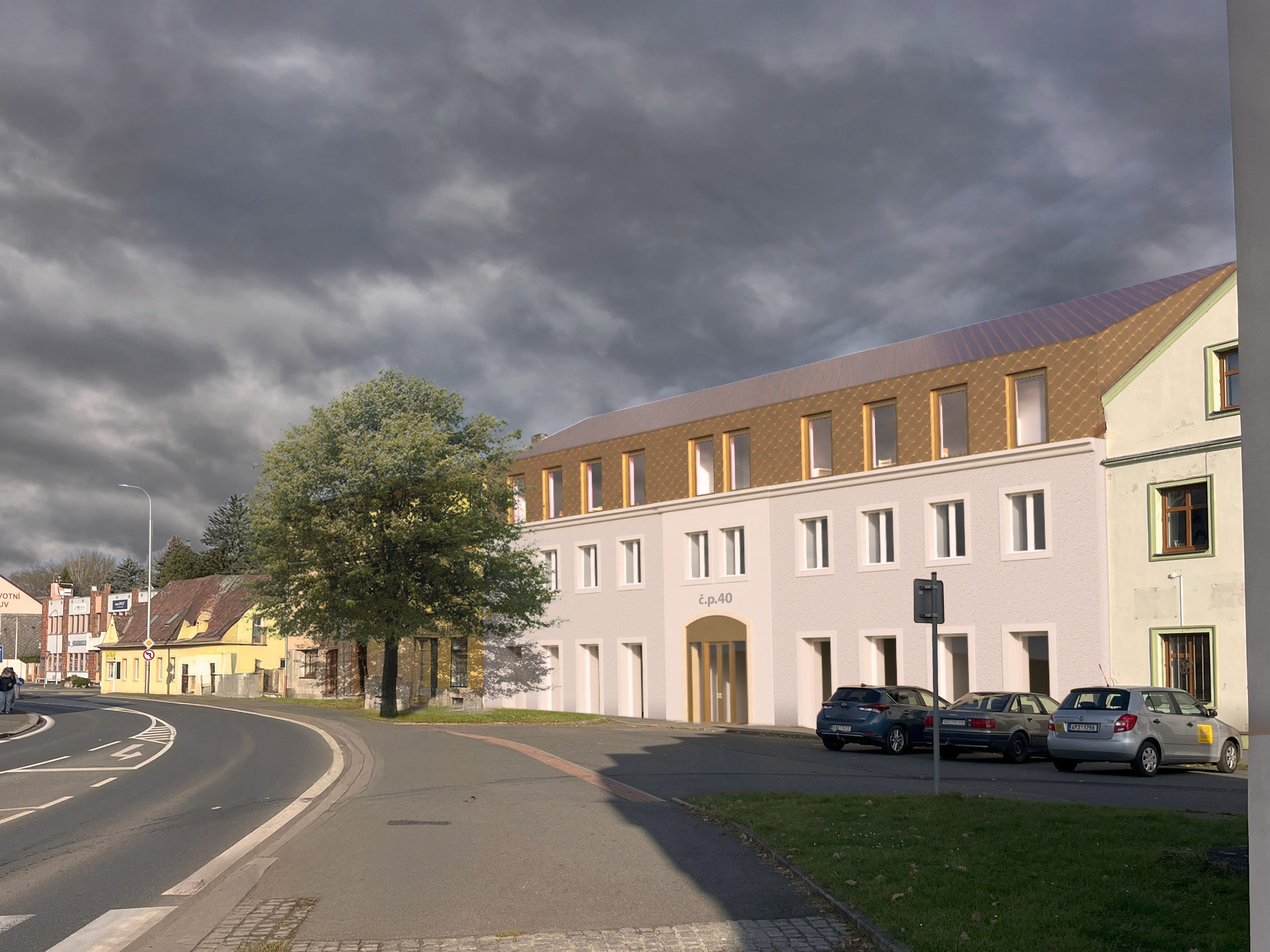 Person at the top of a stairway