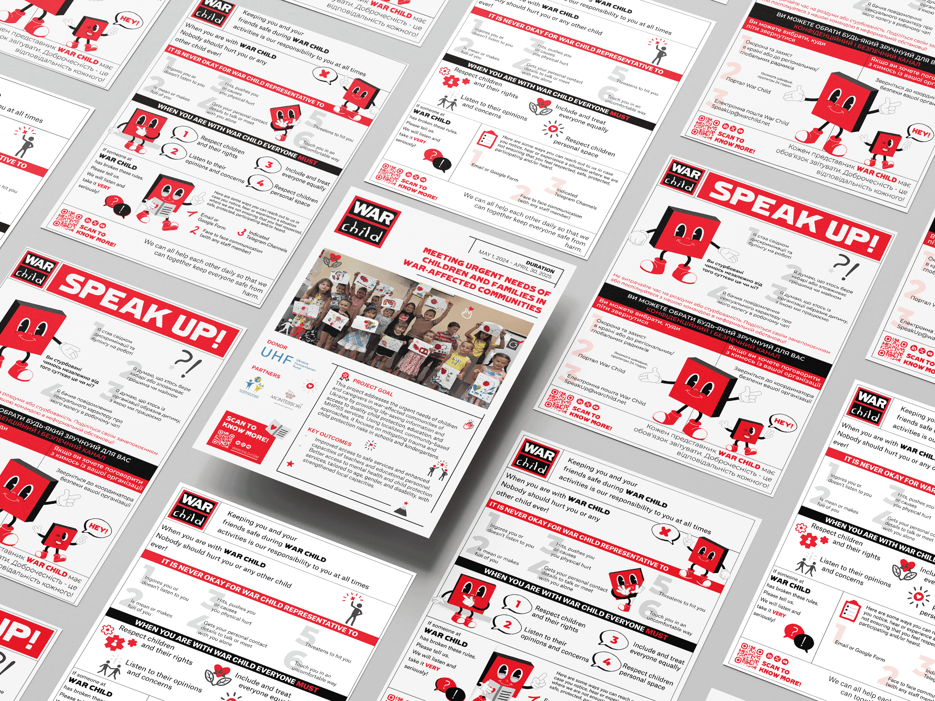 War Child in Ukraine - brand identity