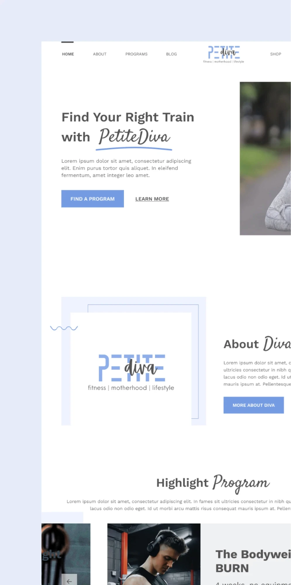 Palm trees frame a dramatic mountain valley landscape