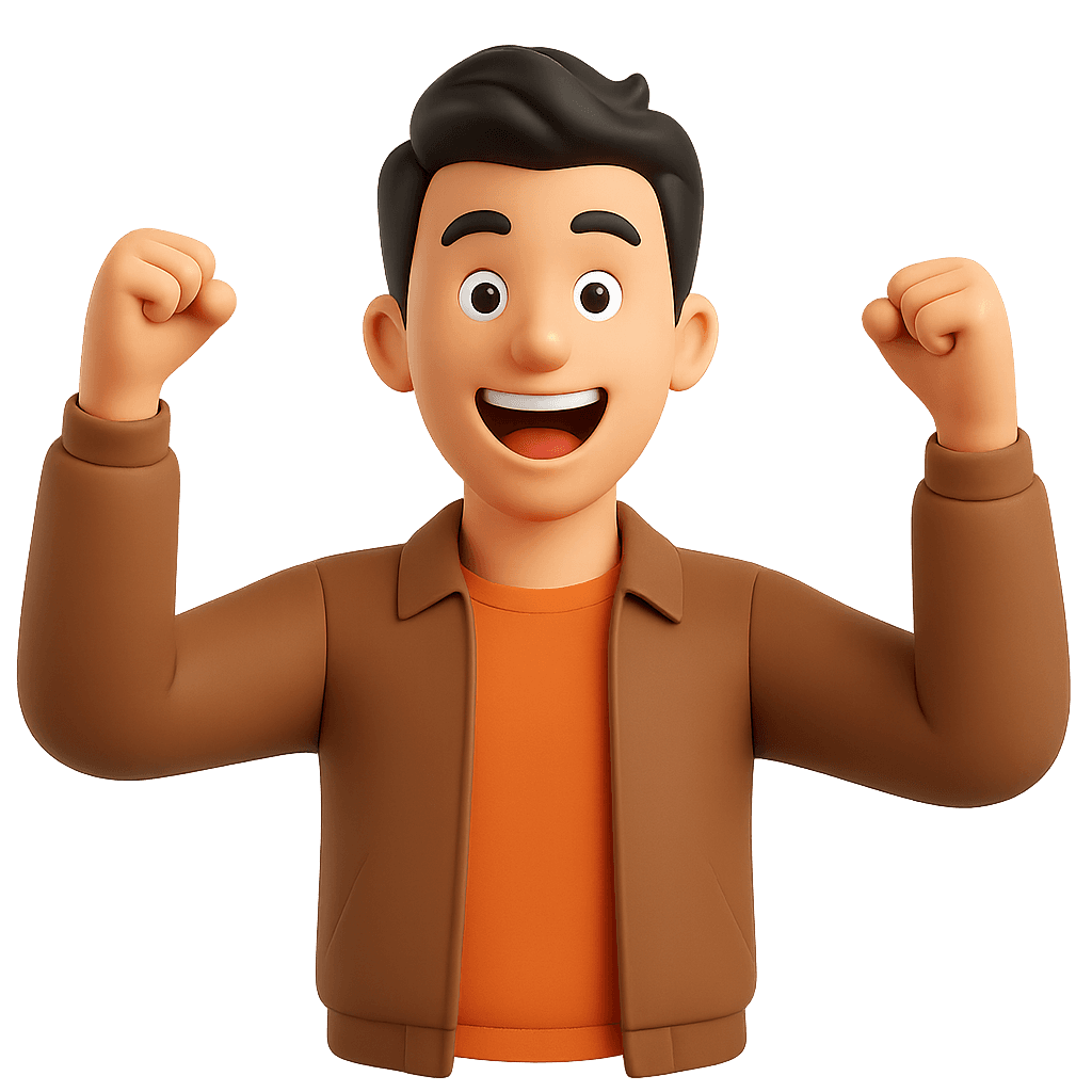 Postavička, která znázorňuje naše poslaní a to je lidi dělat šťastnými