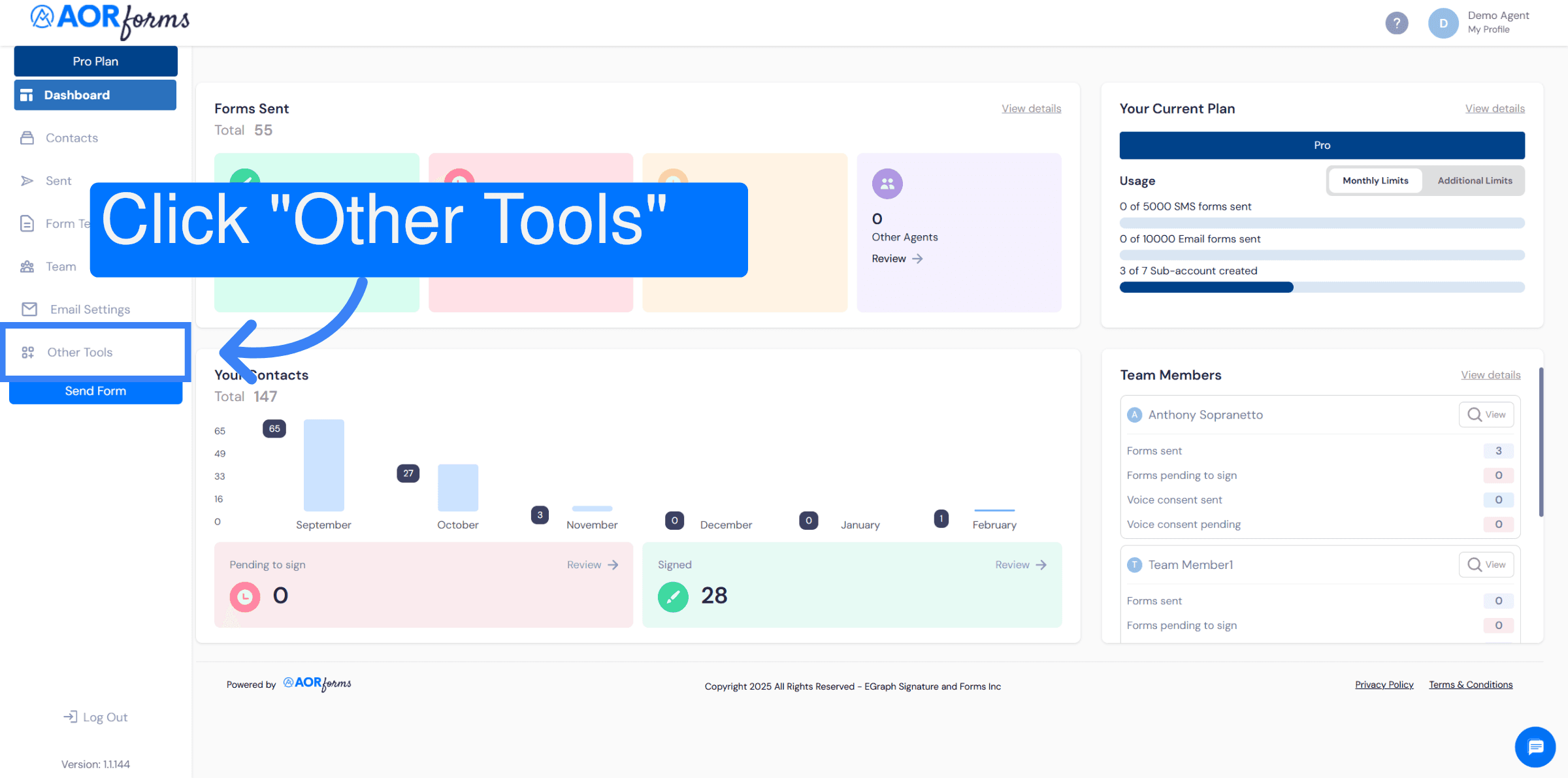 Open Other Tools Menu