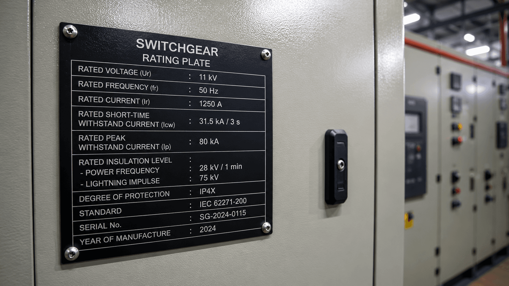 switchgear ratings