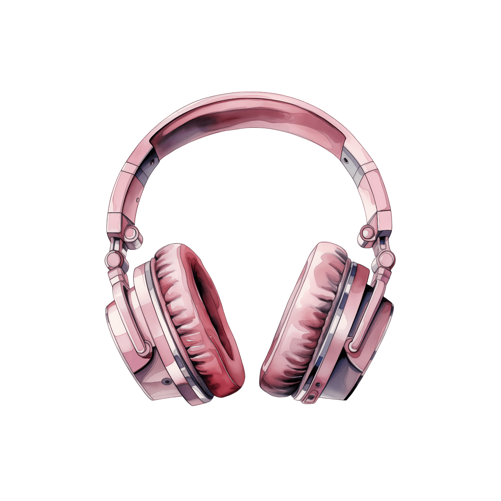 pink headphones