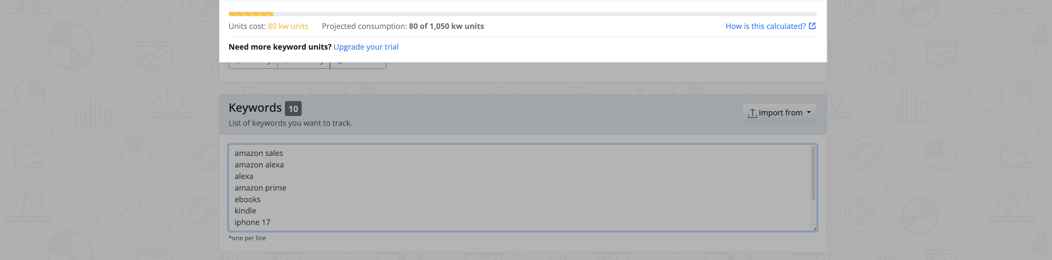 check-your-keyword-units-consumption-based-on-configuration