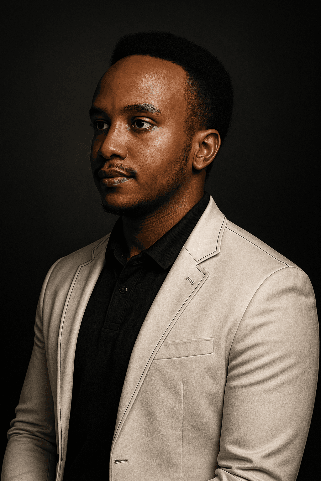 Portrait of portfolio creator – front view