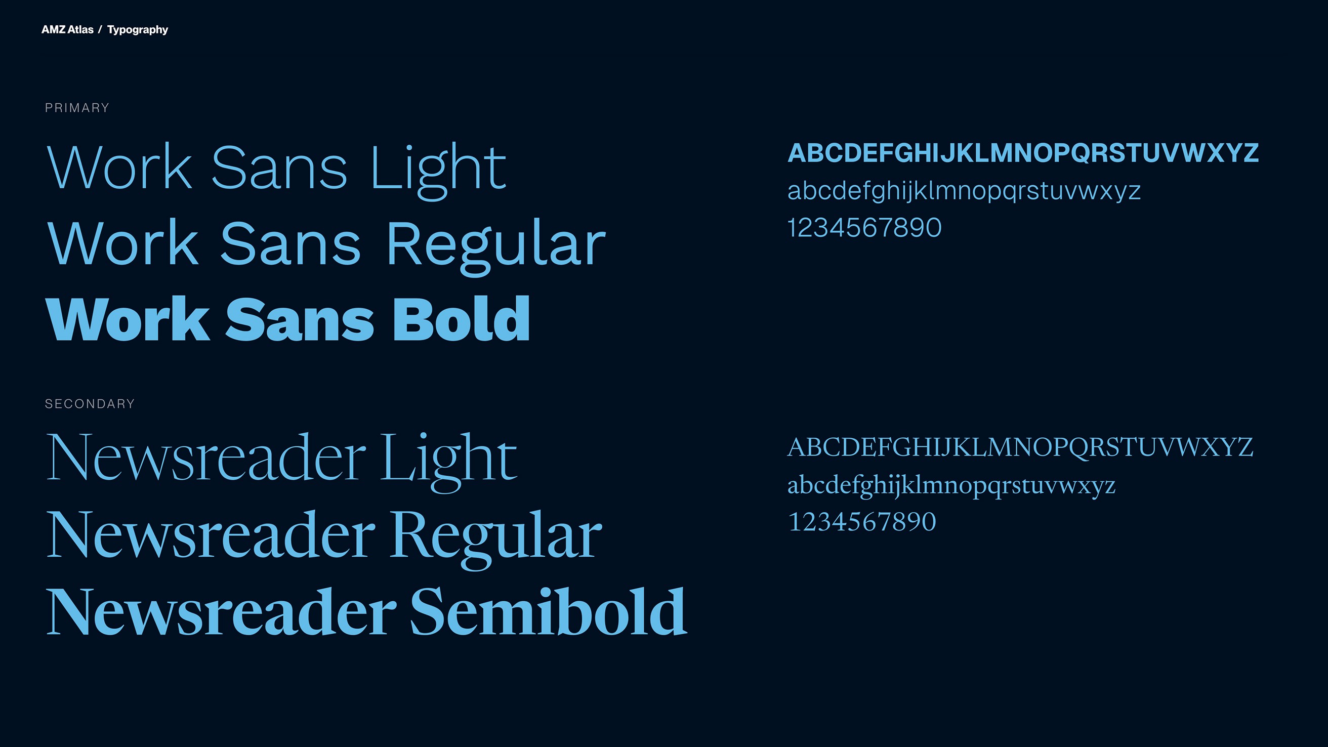 AMZ Atlas - Typography